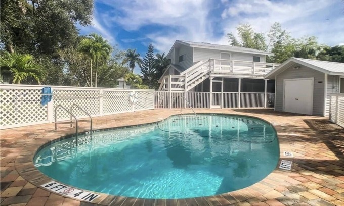 Pineland Haus | Private Hideaway in Pine Island Community Pool und Marina nur wenige Schritte entfernt.