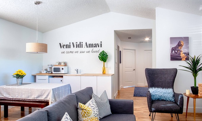 St. Augustine Wohnung | Private Mod Boho Chic Retreat Mins DTWN Beach