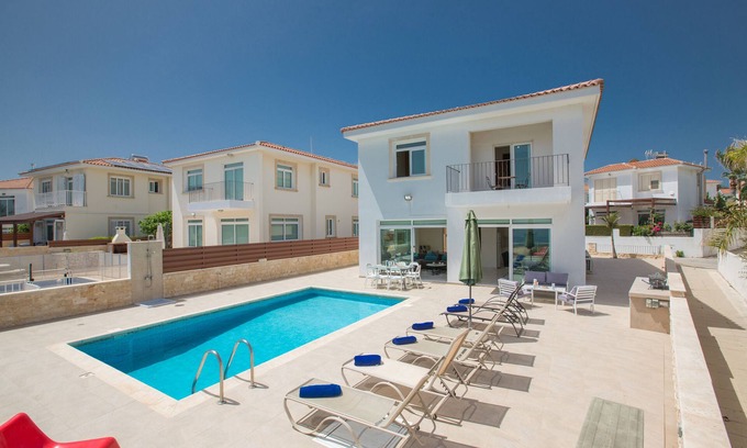 Protaras Hütte | Protaras Ferienhaus ME16 - Front Villa, die für 10 Personen