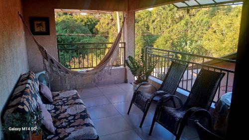 Uberaba Haus | Quarto com varanda e cozinha e entrada independente