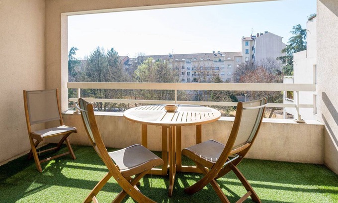 Jean Moulin - Marius Berliet Wohnung | Helle T3 ruhig in Sans Soucis, Terrasse und Garage