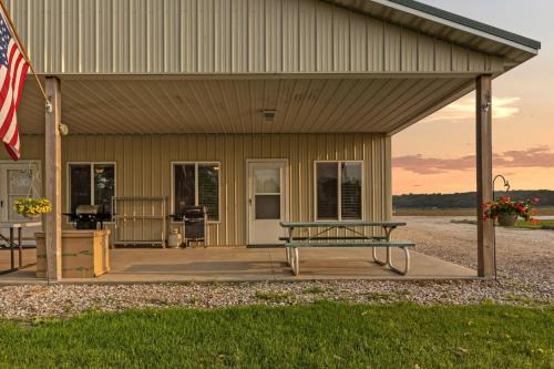 Burt County Haus | Quiet Riverfront Cabin with Boat Slip Family Friendly Stay in Decatur Nebraska Sleeps 9