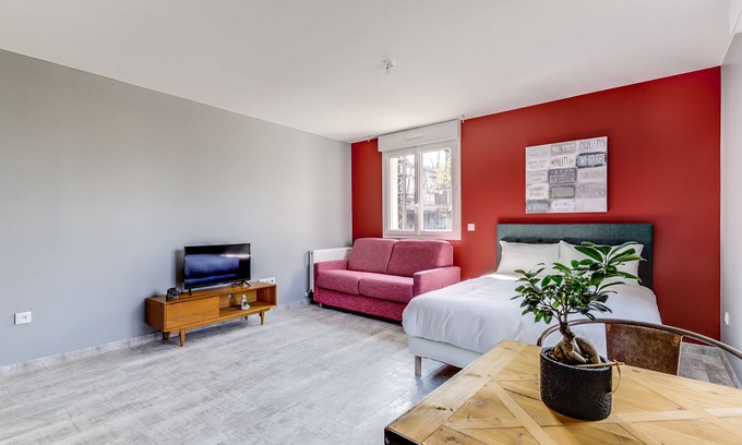 Aulnay-sous-Bois Wohnung | Résidence 4T Immo Lit Double + Canapé lit