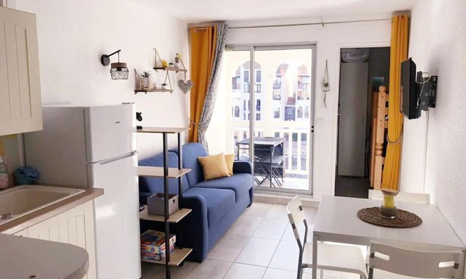 Le Barcares Wohnung | Résidence Pointe Vermeille - Charmant Studio Cabine avec Jolie vue sur le lac marin