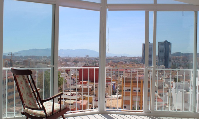 Ciudad Jardin Wohnung | Rare find! Skyline View-Modern family-friendly 4 bedrooms 2 bathroom Flat Malaga