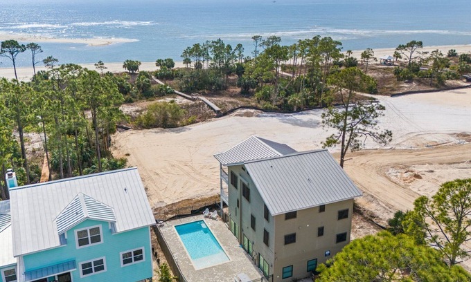 Indian Pass Haus | Redbird Beach: 7BR Beachfront Home- Priv. Pool, Pet Friendly, Sleeps 23!