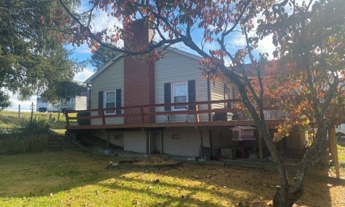 Rockbridge Baths Haus | Relax by the River and enjoy the views.