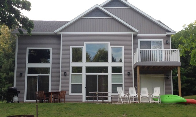 Silver Lake Hütte | Neue Vermietung mit direktem Zugang zum Silver Lake. In der Nähe von Silver Lake Sand Dunes.