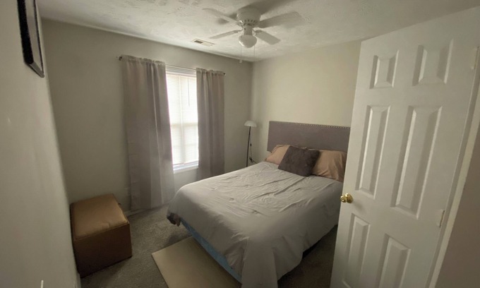 Spring Lake Haus | Rest Easy in a Cozy Full-Size Bed