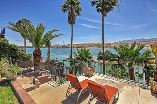 Bullhead City Haus | Restful Riverfront Retreat with Private Dock and Patio