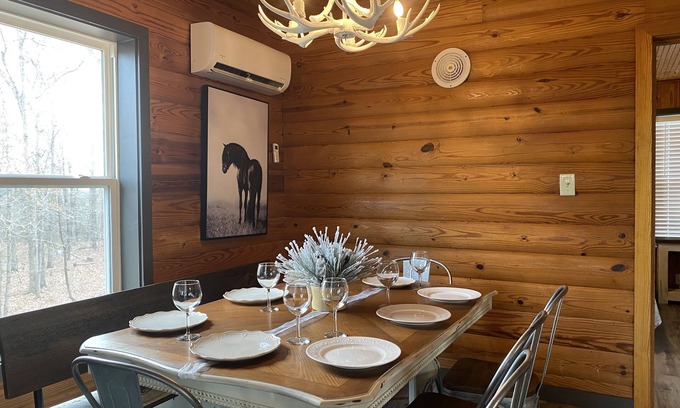 Mena Haus | Neu! Ouachita Mtn Cabin, ruhige Privatsphäre, gepflasterte Straße, zwischen Mena und Atv Trails!