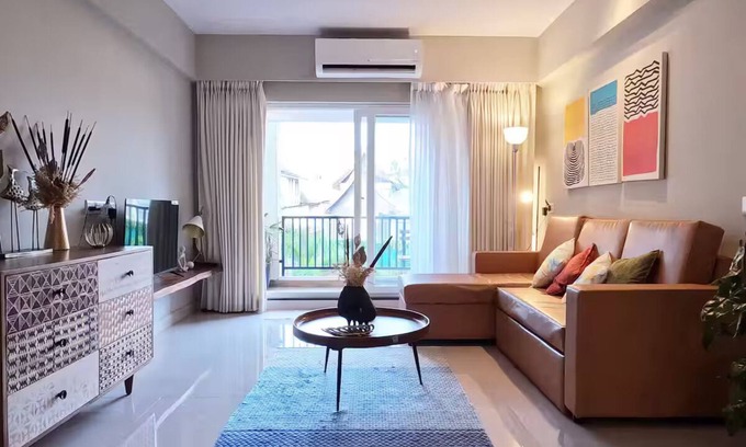 Nerul Wohnung | Ripples:Pool facing/RiverView/7 mins to Coco Beach