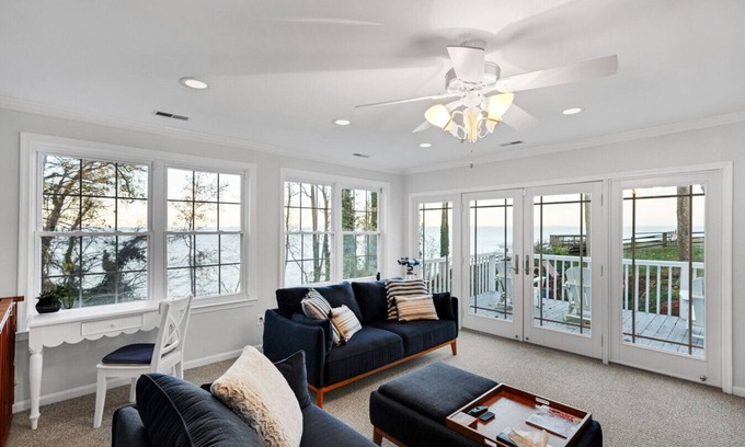 Chesapeake Beach Wohnung | Rising Sun Bay View Cottage