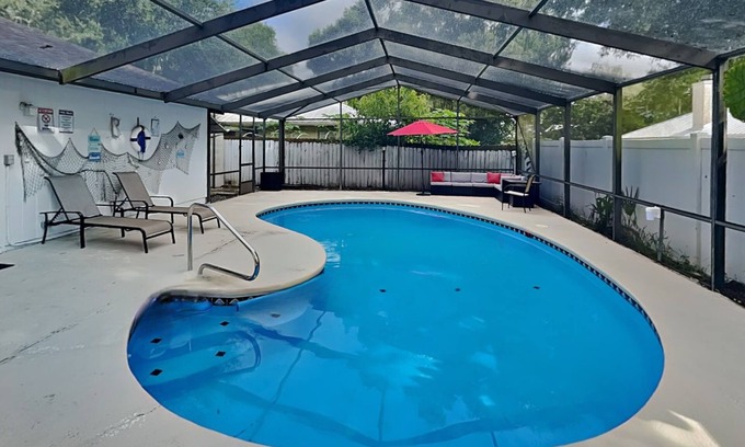 St. Augustine South Haus | Rivers Edge Retreat | Private Pool with Bar and Close to Beaches + Town
