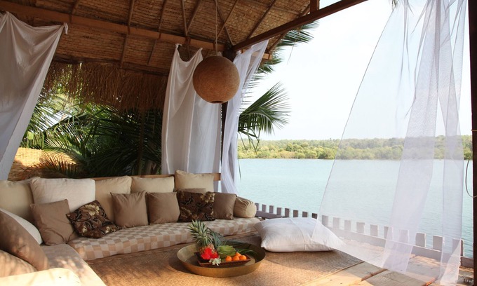 Patnem Villa | Riverview Villa: B&B / Villa mit Fluss- und Meerblick