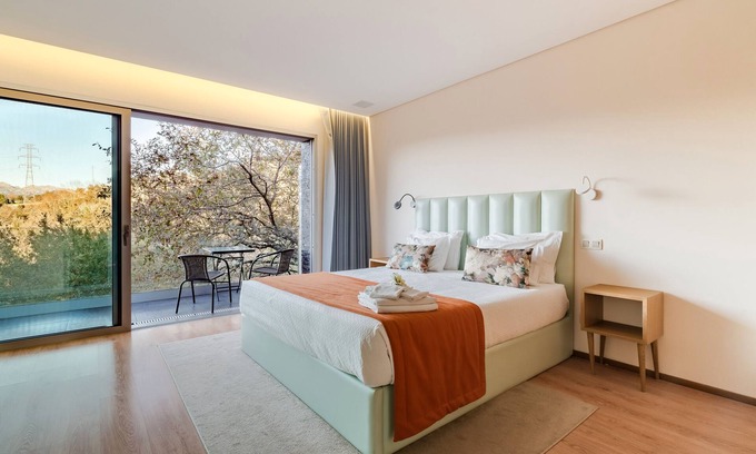 Ventosa Wohnung | Zimmer 'Queen 4 - Oak Nature' mit Gemeinschaftspool, Gemeinschaftsterrasse und Wi-Fi