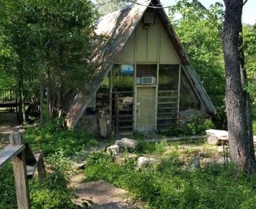 Grubville Haus | Rustic A-Frame Cabin in the Lush Woodlands of Grubville, Missouri