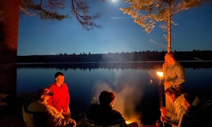 Kents Hill Kabine | Rustic, spacious log cabin on Echo Laken