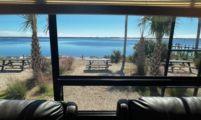 Ochlockonee Bay Haus | RV with dock and bay access-pet-friendly!