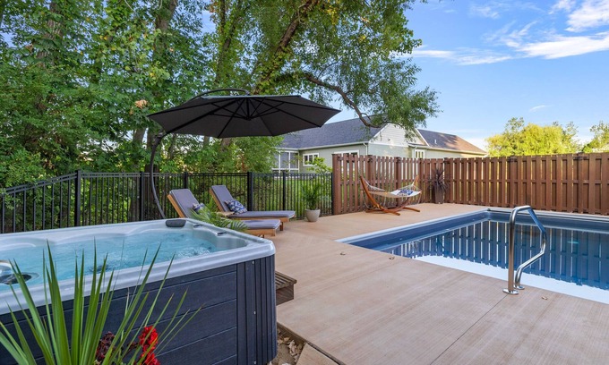 Harbert Haus | Sawyer Retreat with private pool and hot tub!