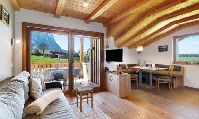 Castelrotto Wohnung | Schererhof Abendrot