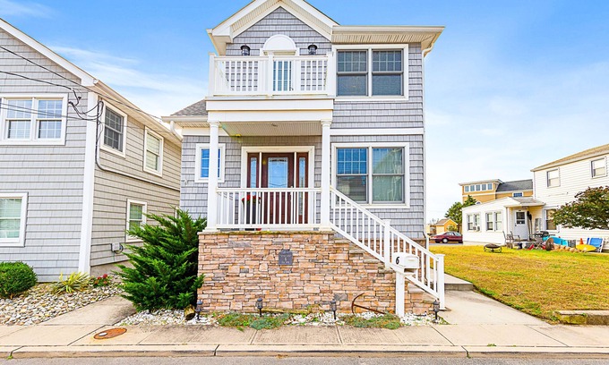 Sea Bright Haus | SEA BRIGHT Beach Oasis! 75 ft from the beach - Water views & Spectacular Sunsets