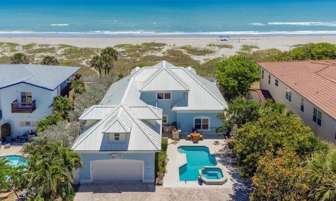 Cocoa Beach Haus | Sea Watch: 4B/4B Direct Oceanfront Home with Pool/Hot Tub