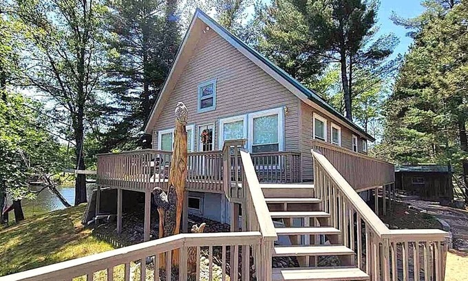 West Branch Haus | Secluded Peninsula with Panoramic Views on Lake Ogemaw!