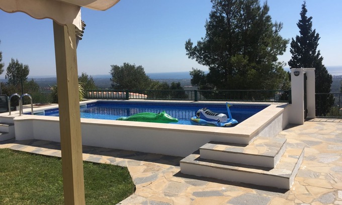 Les Planes del Rei Haus | Semaphore House, Meer- und Bergblick