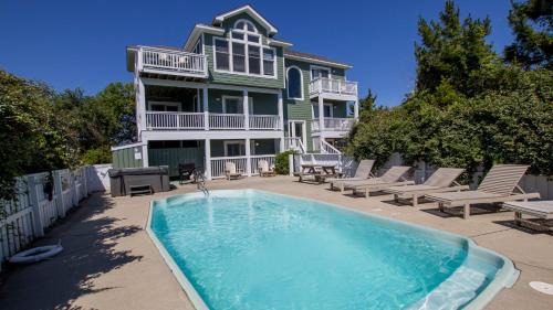 Ocean Sands Haus | Semi-Oceanfront, 6 BRs, Priv Pool, H Tub, Rec Rm, OS6B, Seashell