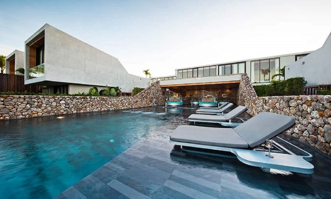 Khuk Khak Beach Villa | Modernes Studio Pool Villa mit Blick auf den Garten (S3)