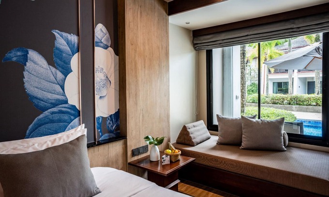 Khuekkhak Resort | Zimmer mit Zugang zum Pool und Kingsize-Bett (P03)