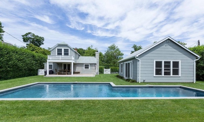 Southampton Haus | Southampton Village - Ruhiger, privater, perfekter Sommerurlaub mit beheiztem Pool