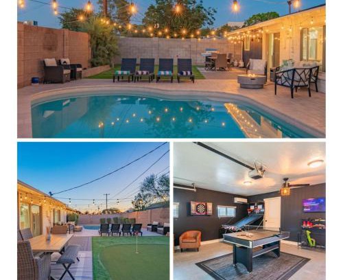 Scottsdale Estates Nine Haus | Spacious 4BD with Pool and Putting Green Near Old Town Scottsdale