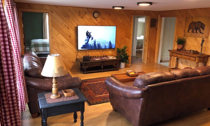 Calumet Haus | Spacious home with charming lodge feel – In town, one block from trails!