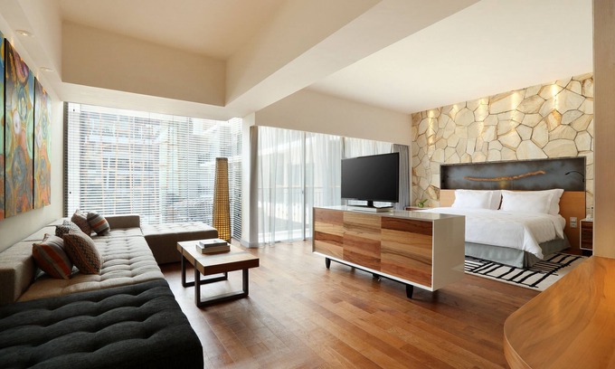 North Legian Wohnung | Geräumige moderne Suite mit kostenlosen Minibar-Artikeln (T Sand Suite14)