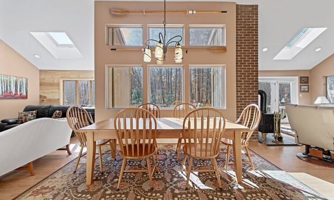 Naples Haus | Spacious Trickey Moose Family Retreat - Woodstove, Firepit, Kayaks, Water Access