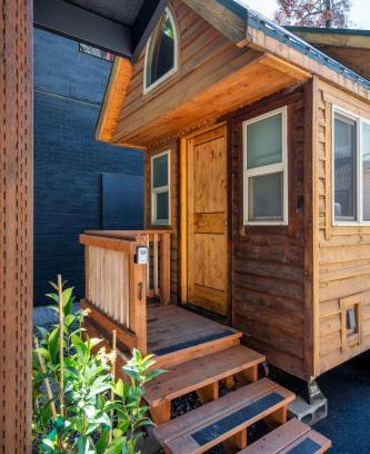 Hosford-Abernethy Haus | Stay Portland - Tiny Log Cabin - Walk to Local Shops & Eateries