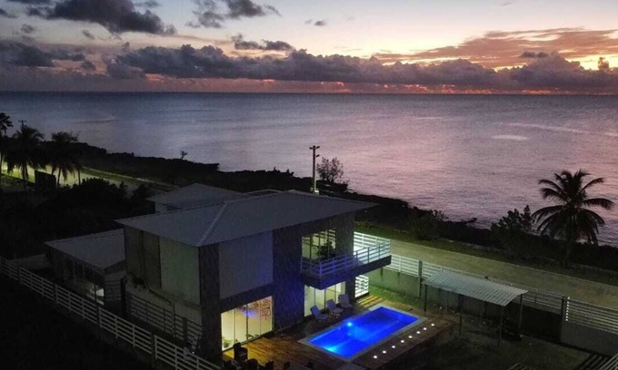 Punta Sur Hütte | STEPHENS HOUSE, 7 color ocean front San Andres Islands.
