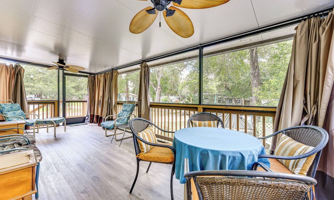 Salt Springs Haus | Steps to Lake Kerr: Home w/Pool & Hot Tub Access!