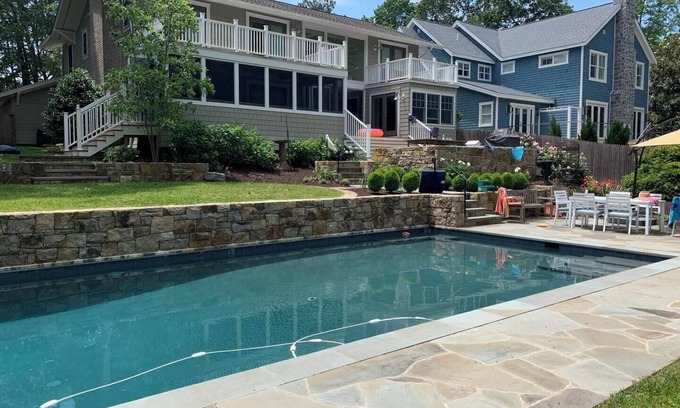 The Pines Haus | Steps to the Beach! Stunning 5-Bdrm Home with Private Pool & Resort Yard"