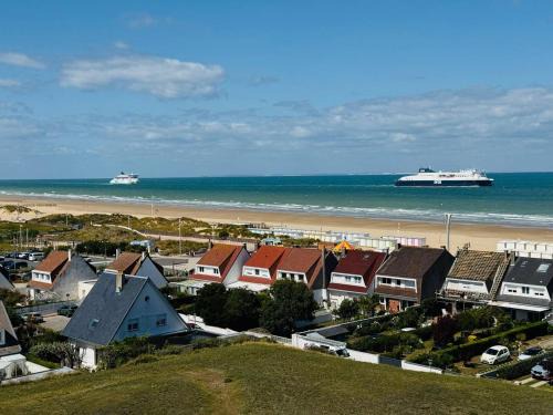 Port Wohnung | Studio avec vue sur la mer et terrasse