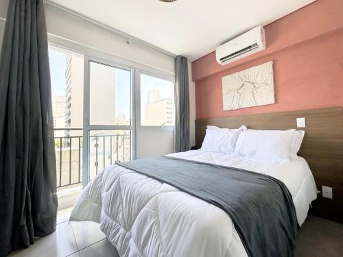 Republica Wohnung | Studio Centro c/piscina & academia – 2 min Metrô