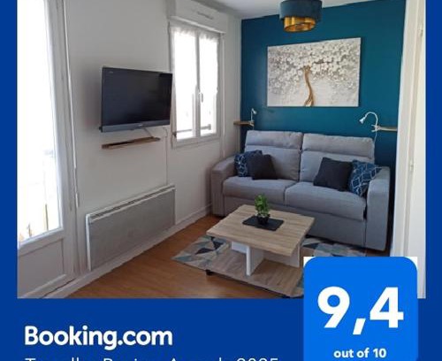 Meaux Wohnung | Studio cosy, Meaux centre, Disney-Paris, proche gare et activités