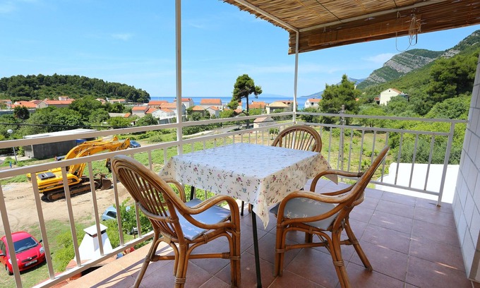 Zuljana Wohnung | Studio Appartement mit Terrasse und Meerblick Zuljana, Peljesac (AS-254-a)