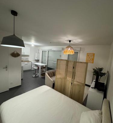 Gex Wohnung | Studio Leman Ciel avec parking privé gratuit