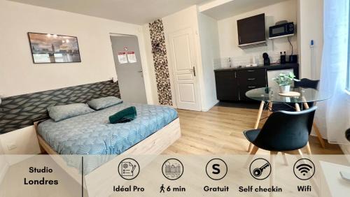 La Celle-sous-Gouzon Wohnung | Studio Londres i cosy proche centre-ville I Châtellerault