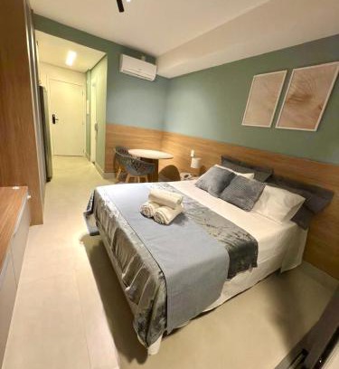 Indianopolis Wohnung | Studio Moema Completo Com Vaga Grátis e Localização Premium