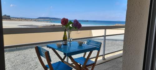 Trevou-Treguignec Wohnung | Studio Vue imprenable sur la Mer et les 7 Iles