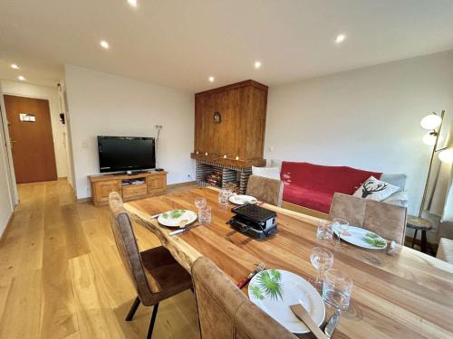 Megeve Wohnung | Studios + Cabine à Megève, 4 Couchages, 500m des Remontées, Balcon Sud, Parking Inclus - FR-1-597-34